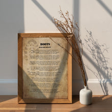 Load image into Gallery viewer, Rudyard Kipling Boots Poem Print – Vintage Military Wall Art
