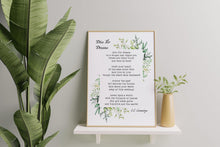 Load image into Gallery viewer, Dive for Dreams Poem Print E. E. Cummings
