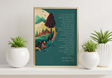 Load image into Gallery viewer, A Native Hill Quote Print by Wendell Berry
