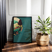 Load image into Gallery viewer, A Native Hill Quote Print by Wendell Berry
