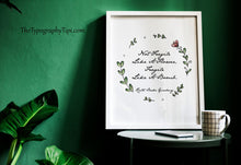 Load image into Gallery viewer, Ruth Bader Ginsburg Quote Print "Not Fragile Like a Flower..." Feminist Wall Art
