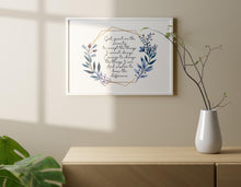 Load image into Gallery viewer, The Serenity Prayer Print Reinhold Niebuhr sobriety gift Alcoholics Anonymous twelve step recovery UNFRAMED
