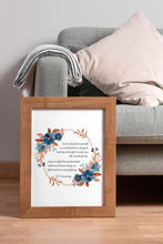 Load image into Gallery viewer, E.E. Cummings Quote Print - Inspirational Wall Art - Be Yourself Poster - Literary Decor - Watercolor Wreath Poetry Print Framed Or Unframed
