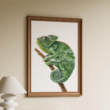 Load image into Gallery viewer, Chameleon Watercolour Print Reptile Room Wall Decor
