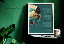Load image into Gallery viewer, A Native Hill Quote Print by Wendell Berry
