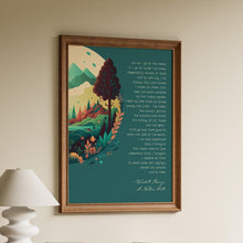 Load image into Gallery viewer, A Native Hill Quote Print by Wendell Berry
