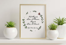 Load image into Gallery viewer, Ruth Bader Ginsburg Quote Print "Not Fragile Like a Flower..." Feminist Wall Art
