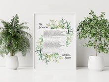 Load image into Gallery viewer, Wendell Berry Poem Print – The Sycamore | Nature Poetry Wall Art
