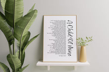 Load image into Gallery viewer, Edgar Guest Poem Print: A Child Of Mine Bereavement Art
