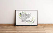 Load image into Gallery viewer, Prayer For Peace Prayer of Saint Francis Lord, make me an instrument of your peace - prayer print for Home, Horizontal print - Unframed
