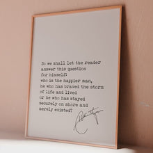 Load and play video in Gallery viewer, Hunter S Thompson "Who is the happier man..."
