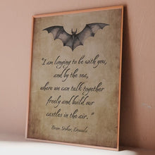 Load and play video in Gallery viewer, Dracula Quote Art Print: Gothic Bookish Decor
