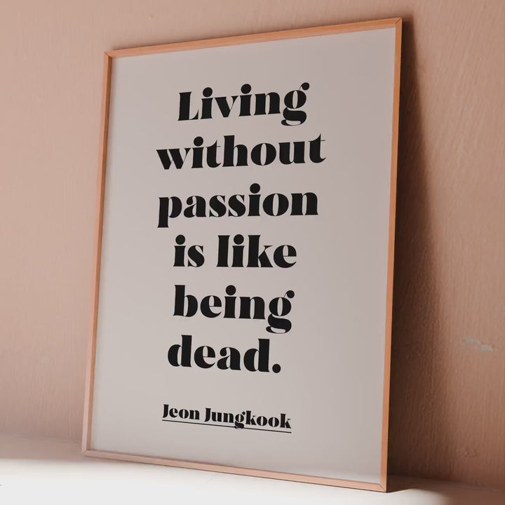 Jeon Jungkook Quote Print