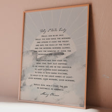 Load and play video in Gallery viewer, Why I Wake Early By Mary Oliver Poem Poster Print

