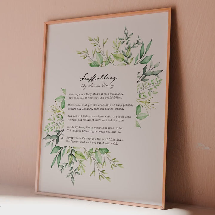 Scaffolding Poem by Seamus Heaney