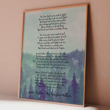 Load and play video in Gallery viewer, Good Timber Poem by Douglas Malloch LDS Gift - Framed &amp; Unframed Options
