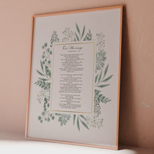 Load and play video in Gallery viewer, On Marriage Poem By Kahlil Gibran, 1st Anniversary Gift
