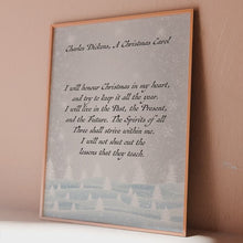 Load and play video in Gallery viewer, A Christmas Carol Quote Print: Charles Dickens Literary Wall Art
