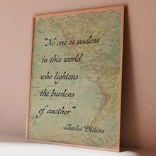 Load and play video in Gallery viewer, Charles Dickens Quote Doctor Marigold Book Quote Print Literary Wall Art, Our Mutual Friend Book Quote
