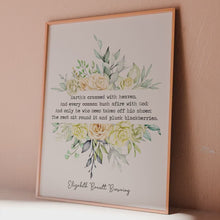 Load and play video in Gallery viewer, Elizabeth Barrett Browning Poem Print: “Earth's crammed with heaven..."
