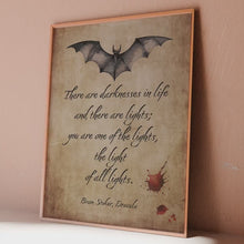 Load and play video in Gallery viewer, Dracula Quote Print: Bram Stoker Literary Art, Vintage Style
