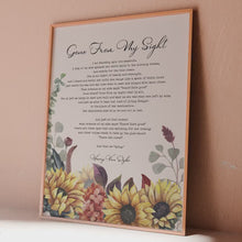 Load and play video in Gallery viewer, Gone From My Sight, Bereavement Gift, Celebration of Life Poster
