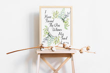 Load image into Gallery viewer, I have found the one whom my soul loves - Song Of Solomon 3:4 Print
