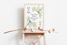 Load image into Gallery viewer, Personalized Bible verse prints Song Of Solomon 3:4 Print - I have found the one whom my soul loves Engagement gift, custom wedding gift

