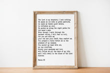 Load image into Gallery viewer, Psalm 23 bible verse wall art - The LORD is my shepherd
