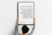 Load image into Gallery viewer, Jocko Willink Print - No more excuses- motivational podcast Discipline equals freedom book Home Office Wall Art UNFRAMED
