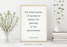 Load image into Gallery viewer, Salvador Dalí Print - The thermometer of success - Dali poster print - Artist Quote UNFRAMED
