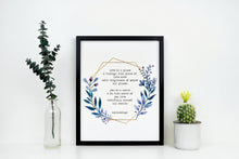 Load image into Gallery viewer, Love Is A Place - E.E. Cummings Poem - Art Print Home Decor poetry wall art UNFRAMED
