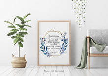 Load image into Gallery viewer, Walt Whitman Quote - Happiness, not in another place but this place - poetry print literary wall art print UNFRAMED
