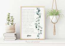 Load image into Gallery viewer, Prayer For Peace - Prayer of Saint Francis - Lord, make me an instrument of your peace - prayer print for Home nursery Art, UNFRAMED
