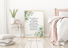 Load image into Gallery viewer, Numbers 6:24-26 - The Lord Bless You - prayer print - Scripture wall art - christian wall art UNFRAMED - May the Lord - Bible verse print
