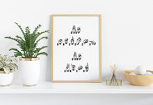 Load image into Gallery viewer, Be Strong Be Kind - ASL Wall Art - American Sign Language print - UNFRAMED Wall art
