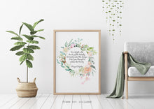 Load image into Gallery viewer, Maya Angelou Print - We delight in the beauty of the butterfly - Unframed inspirational print for Home, Inspirational office wall art
