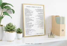 Load image into Gallery viewer, Mother, a cradle to hold me poster Mothers day gift - Mother&#39;s day Poem print UNFRAMED
