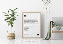 Load image into Gallery viewer, The Breakfast Club Movie Quote - Closing Lines - Letter to Mr. Vernon Black and White Art Print for Home Decor, Unframed movie Wall Art
