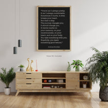 Load image into Gallery viewer, Anthony Bourdain Print - Travel isn&#39;t always pretty - Vintage paper Unframed inspirational print for Home, Inspirational bourdain quote
