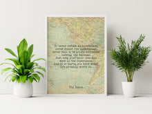 Load image into Gallery viewer, The Beach Travel Poster - Book quote, Movie Quote - Never Refuse an Invitation
