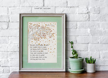 Load image into Gallery viewer, Robert Frost Poem Print - Nothing gold can stay - bedroom decor print Robert frost quote Nature&#39;s first green is gold poetry poster
