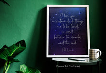 Load image into Gallery viewer, Pablo Neruda Print - I love you as certain dark things are to be loved

