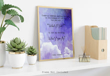 Load image into Gallery viewer, What if you fly? Erin Hanson, What if I fall? Oh but my darling, What if you fly? Watercolor Print for Nursery Decor, Unframed print
