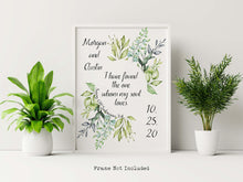 Load image into Gallery viewer, Personalized Bible verse prints Song Of Solomon 3:4 Print - I have found the one whom my soul loves Engagement gift, custom wedding gift

