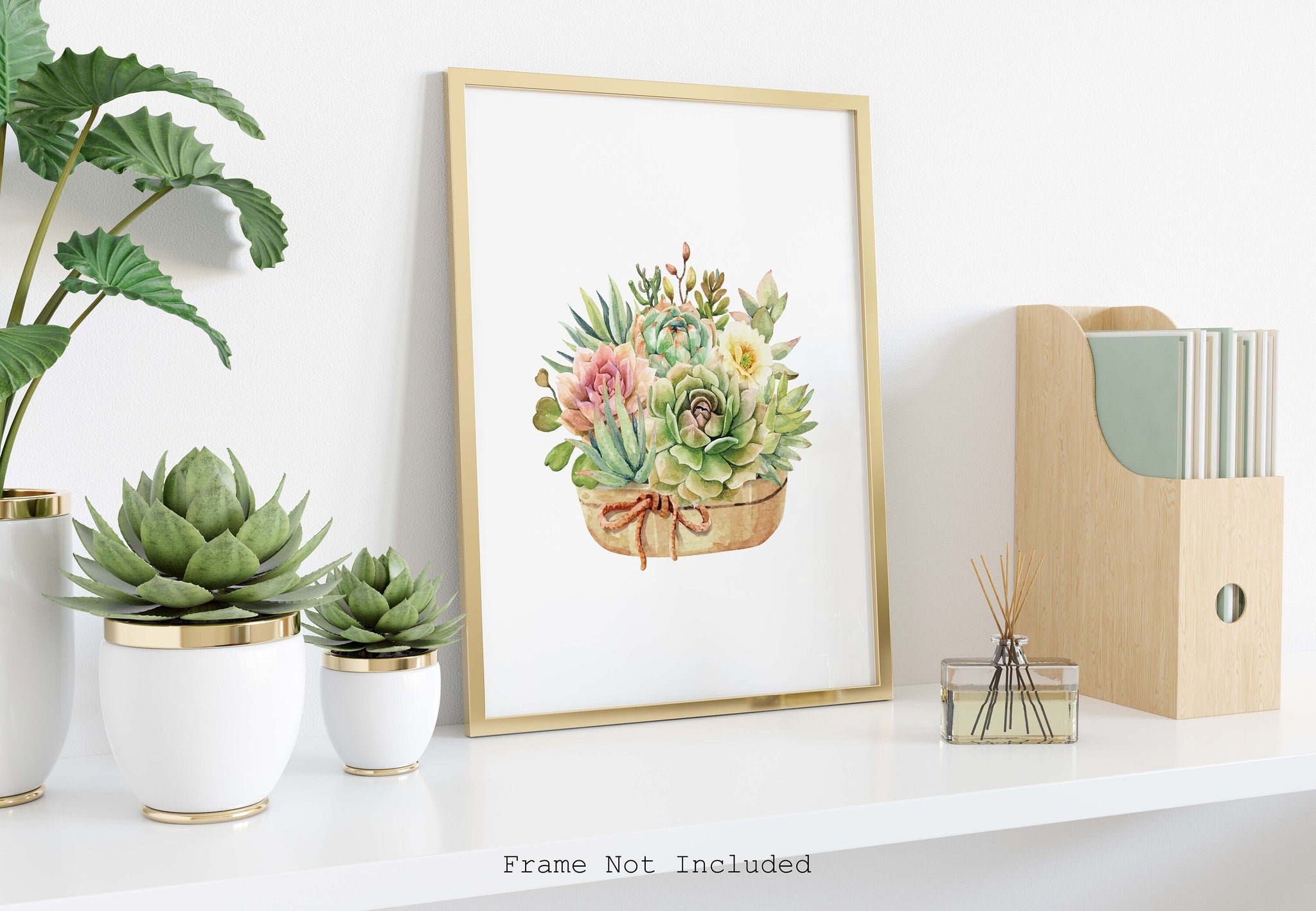 succulent bedroom decor Watercolor succulent print succulent painting poster Girls Bedroom dec –  The Typography Tipi