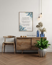 Load image into Gallery viewer, Emily Dickinson - Hope is the thing with feathers... Full Poem Wall decor Emily Dickinson poem
