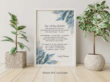 Load image into Gallery viewer, Emily Dickinson - Hope is the thing with feathers... Full Poem Wall decor Emily Dickinson poem
