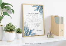 Load image into Gallery viewer, Emily Dickinson - Hope is the thing with feathers... Full Poem Wall decor Emily Dickinson poem
