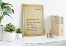 Load image into Gallery viewer, Emily Dickinson Print - Much Madness is divinest Sense - Poetry Wall art
